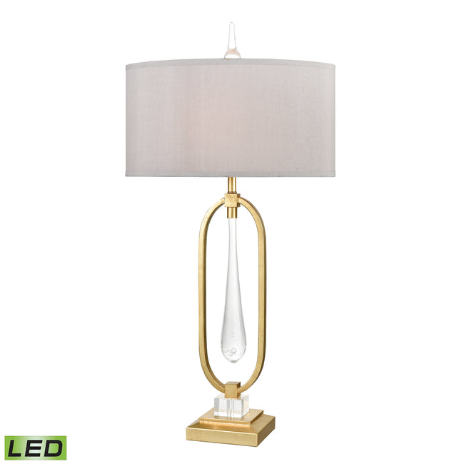 D3638-LED - Spring Loaded 36'' High 1-Light Table Lamp - Gold Leaf - Includes LED Bulb