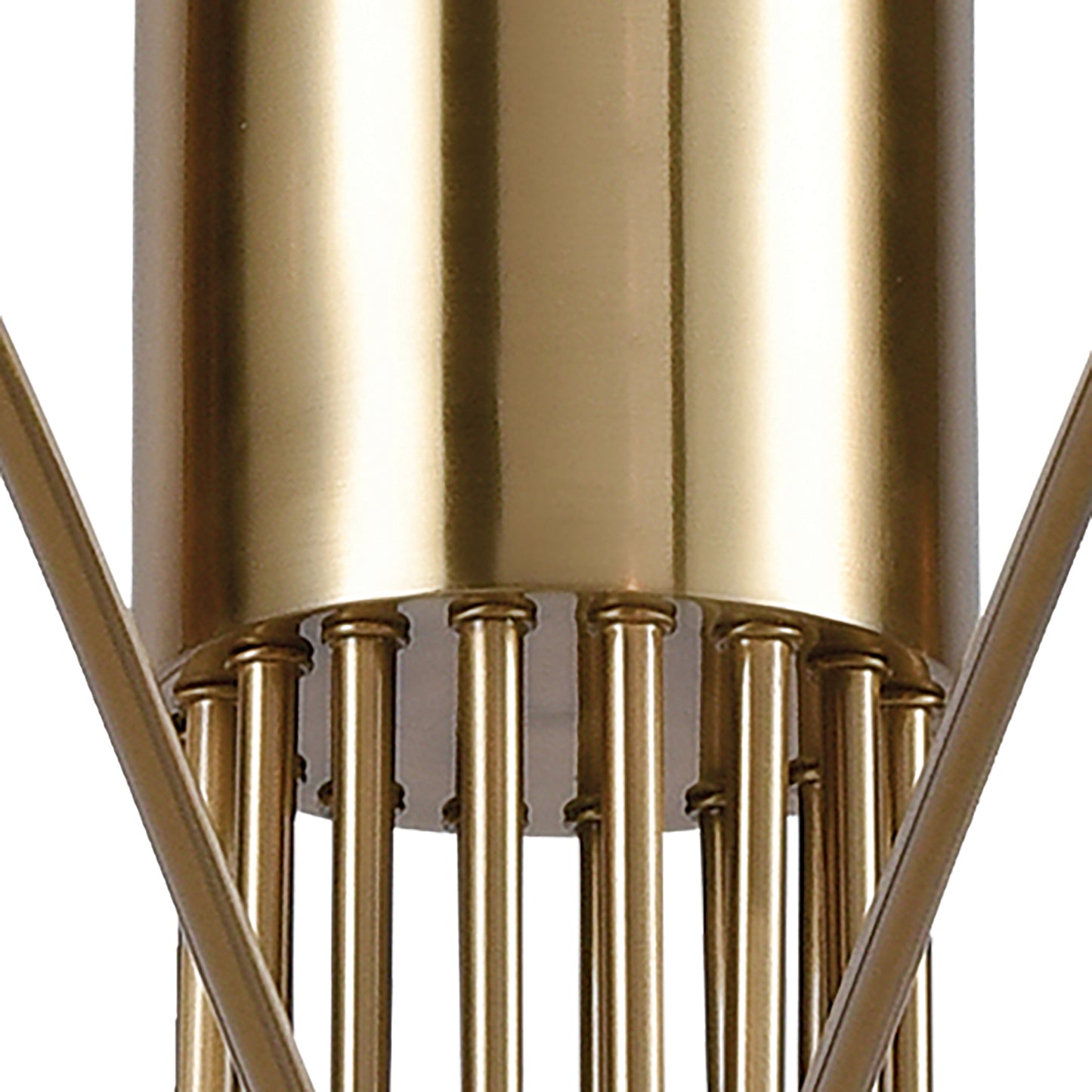 D3875 - Scarab 47'' Wide 8-Light Chandelier - Satin Brass