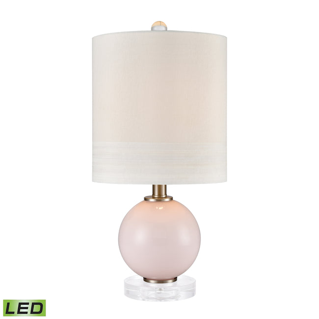 D4024-LED - Fay 20'' High 1-Light Table Lamp - Pink - Includes LED Bulb