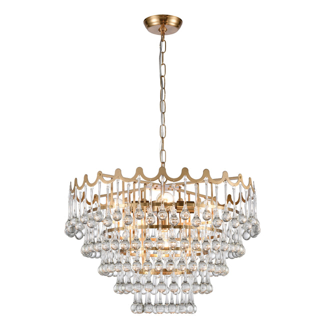 D4152 - Juice 23'' Wide 5-Light Chandelier - Aged Brass