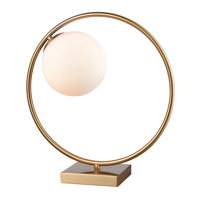 D4157 - Moondance 15'' High 1-Light Table Lamp - Aged Brass