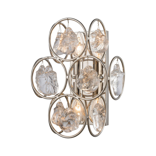 D4203 - Precious 12.88'' High 2-Light Sconce - Polished Nickel