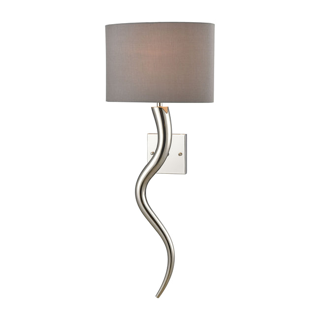 D4215 - Nile 32'' High 1-Light Sconce - Polished Nickel