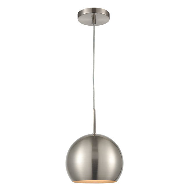 D4325 - Salt Rim 8'' Wide 1-Light Mini Pendant - Brushed Nickel