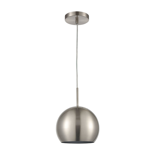 D4325 - Salt Rim 8'' Wide 1-Light Mini Pendant - Brushed Nickel