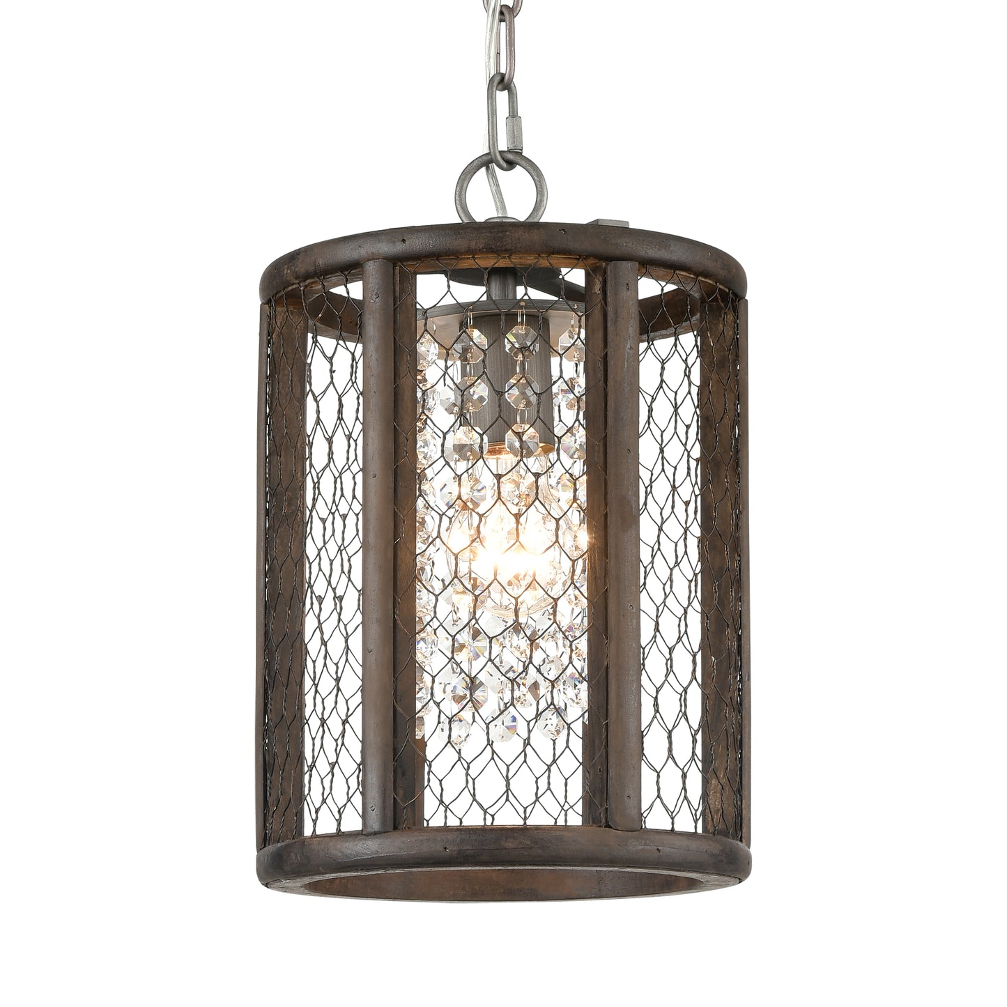 D4327 - Renaissance Invention 8'' Wide 1-Light Mini Pendant - Weathered Zinc