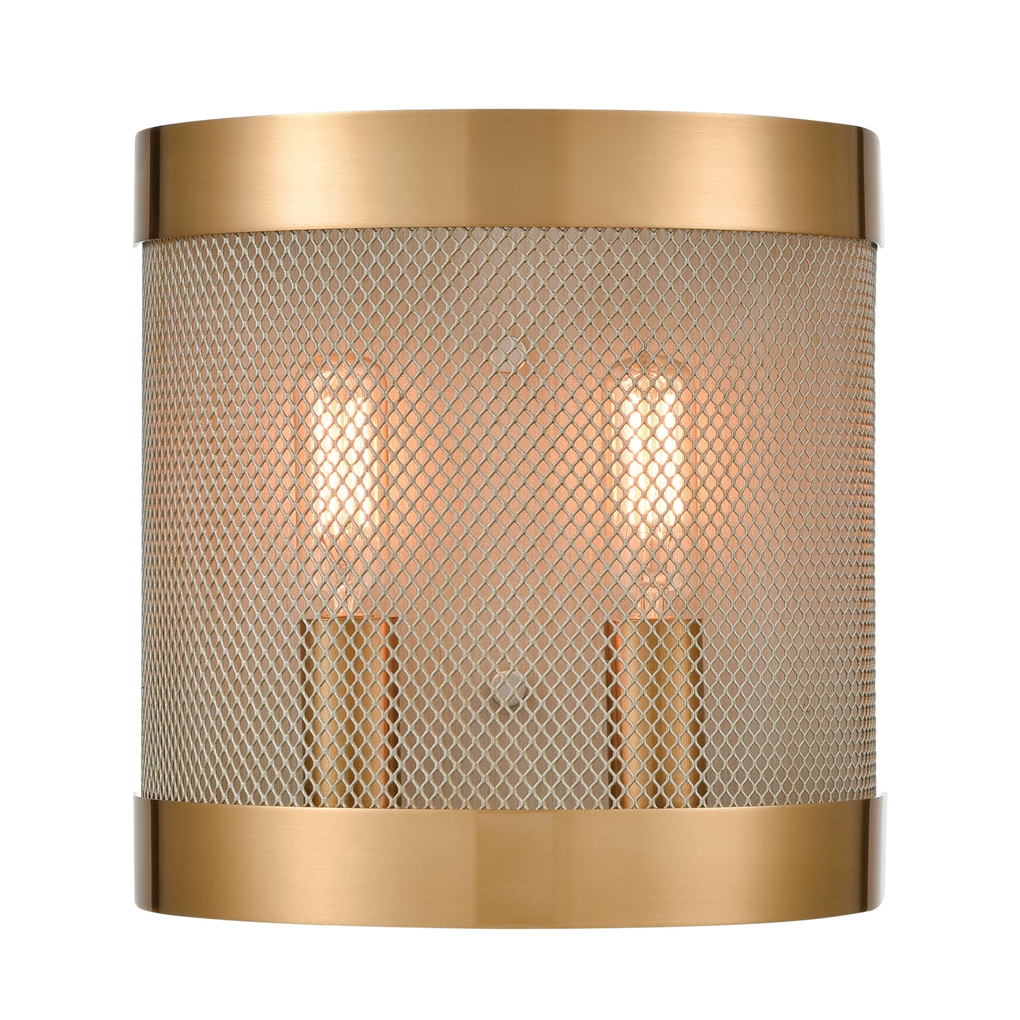 D4335 - Line in the Sand 8'' High 2-Light Sconce - Satin Brass