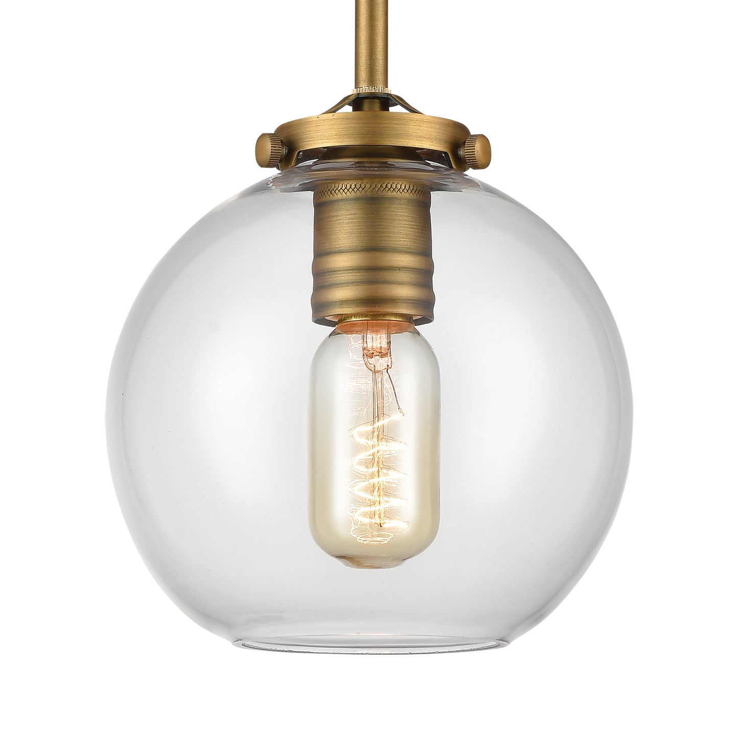 D4345 - Mountain Creek 7'' Wide 1-Light Mini Pendant - Aged Brass