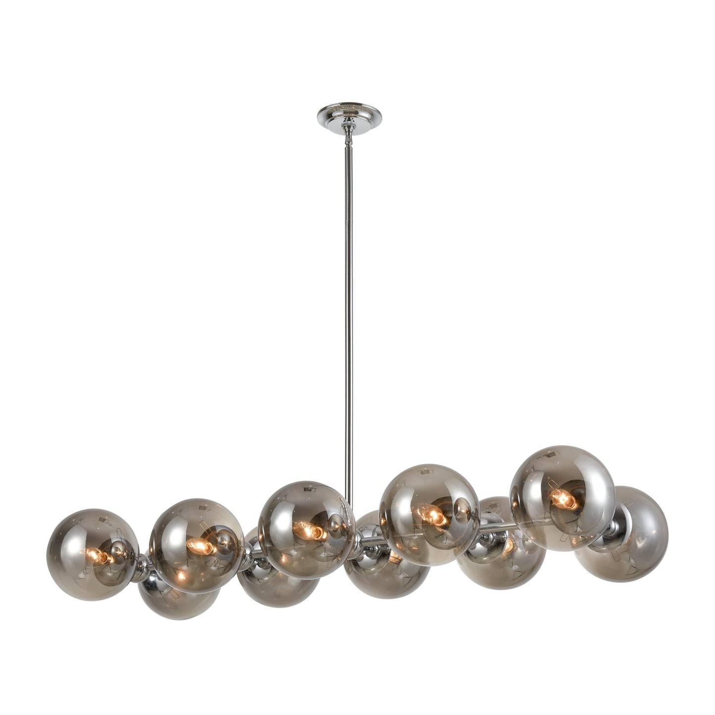 D4373 - Affinity 45'' Wide 10-Light Chandelier - Chrome