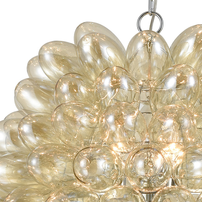 D4380 - Amazed 51'' Wide 7-Light Linear Chandelier - Aged Brass