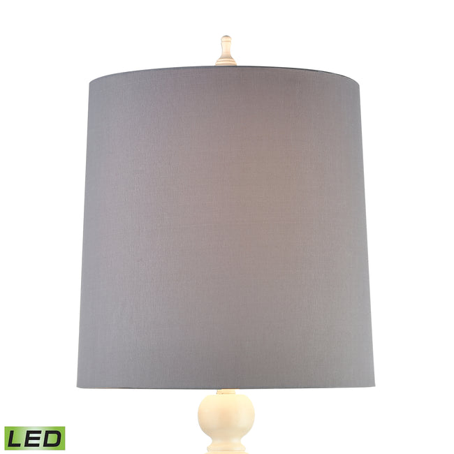 D4409-LED - Meymac 74'' High 1-Light Floor Lamp - Matte White - Includes LED Bulb