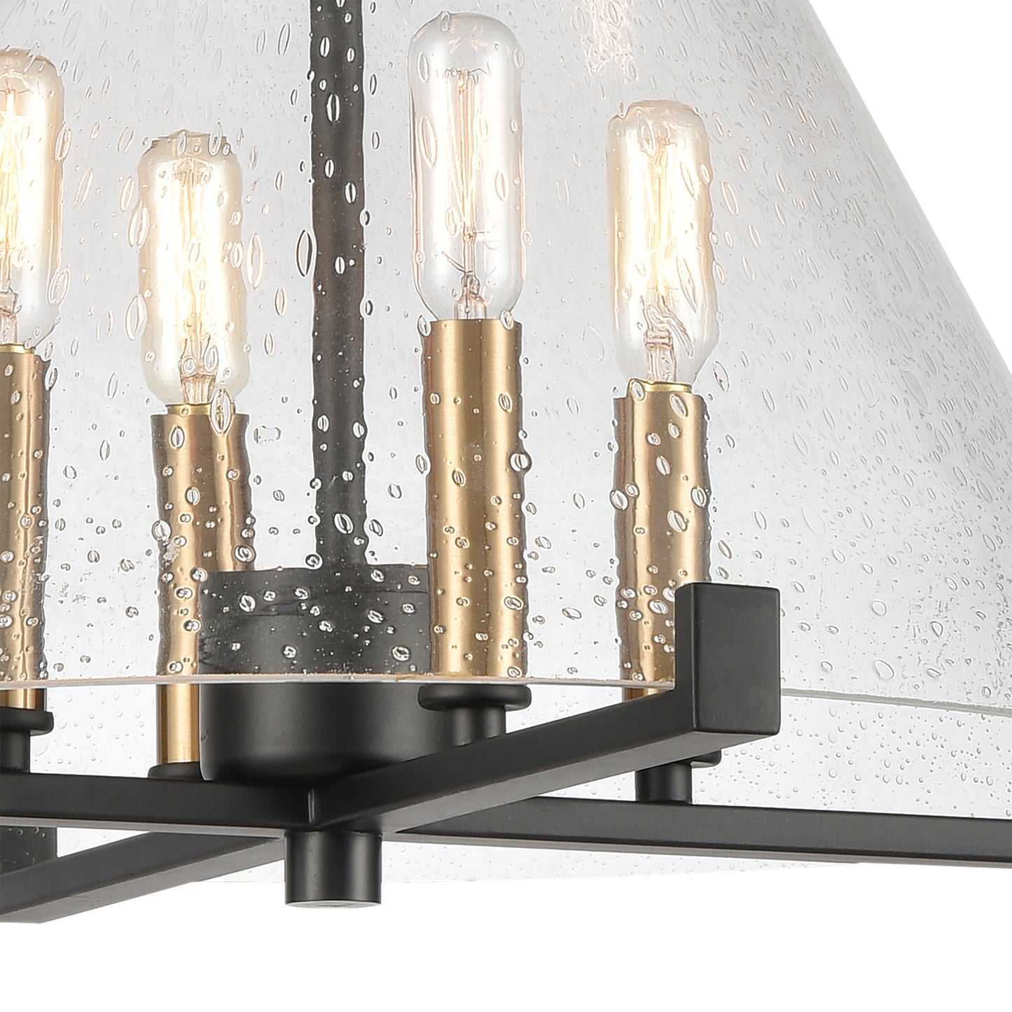 D4437 - The Holding 17'' Wide 4-Light Pendant - Matte Black