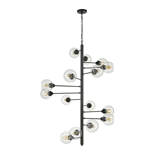 D4446 - Composition 38.75'' Wide 15-Light Chandelier - Oil Rubbed Bronze