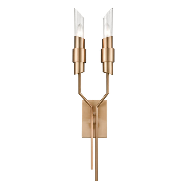 D4459 - Carisbrooke 31.63'' High 2-Light Sconce - Burnished Brass