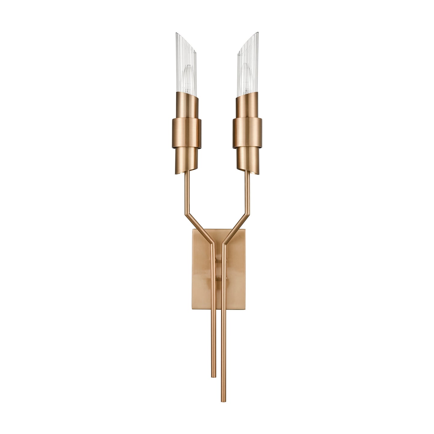 D4459 - Carisbrooke 31.63'' High 2-Light Sconce - Burnished Brass