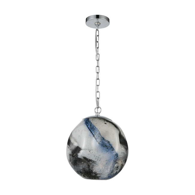 D4490 - Blue Planetary 12'' Wide 1-Light Pendant - Blue