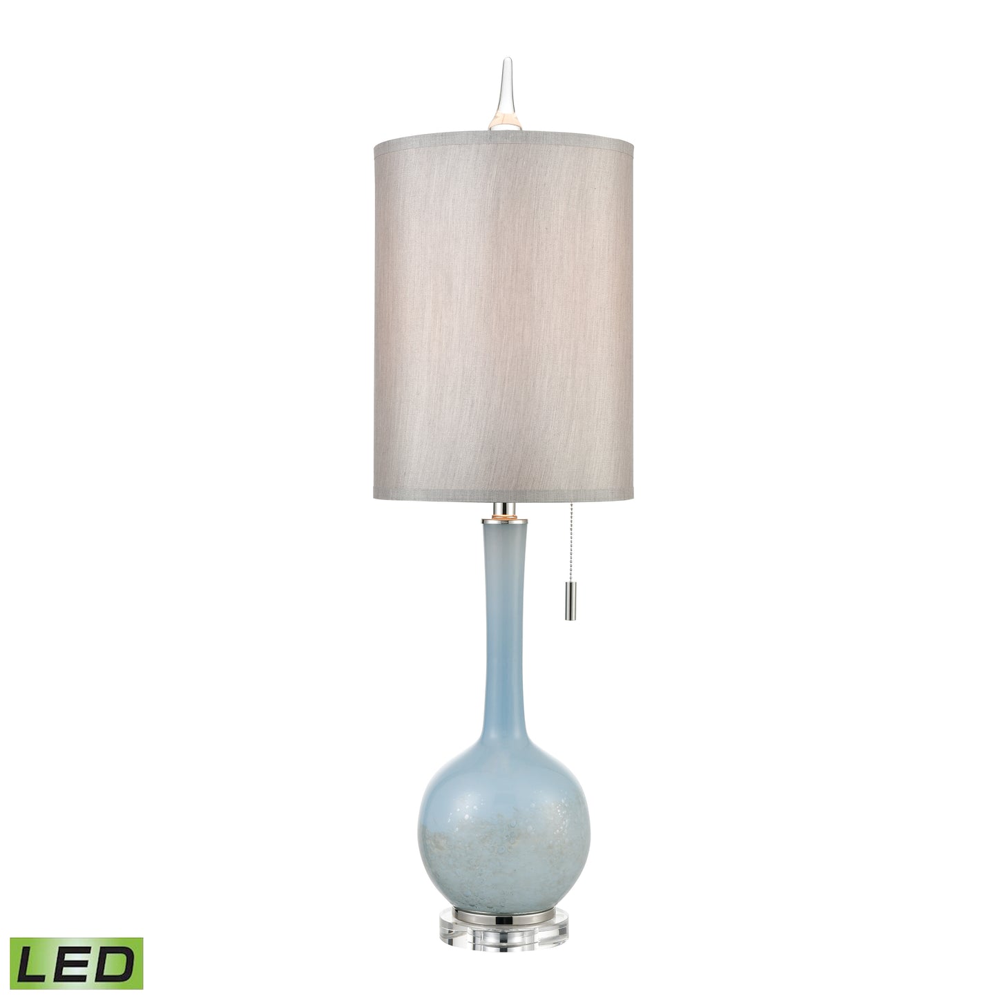 D4513-LED - Quantum 37'' High 1-Light Table Lamp - Blue - Includes LED Bulb