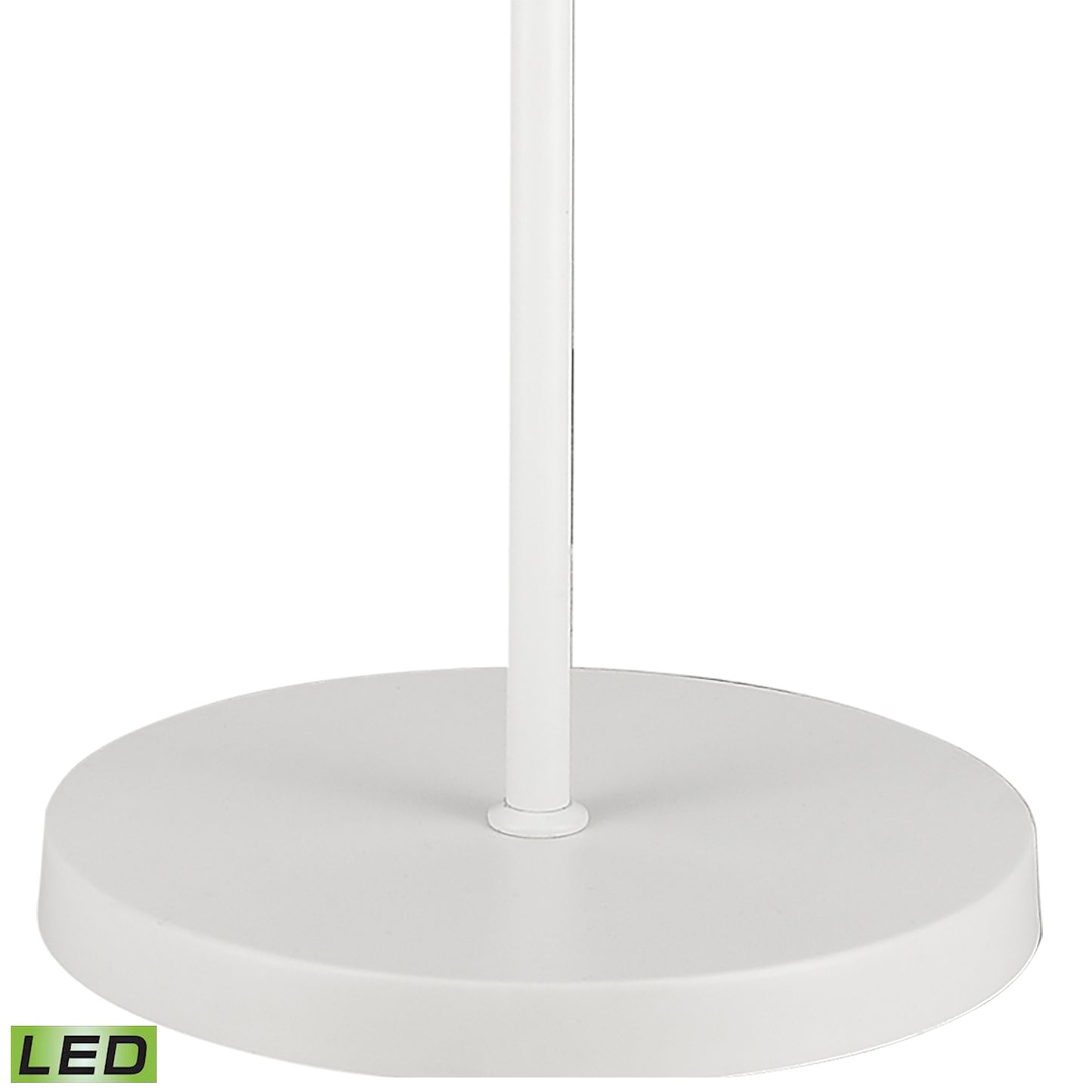 D4537-LED - Sallert 72.75'' High 3-Light Floor Lamp - White - Includes LED Bulbs