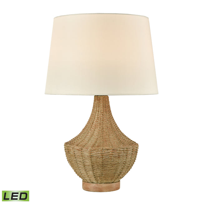 D4545-LED - Rafiq 22'' High 1-Light Outdoor Table Lamp - Natural - Includes LED Bulb