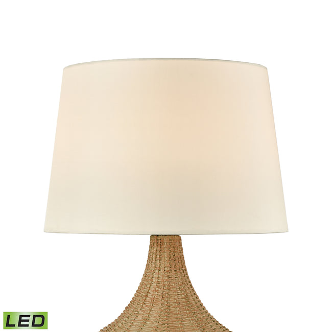 D4545-LED - Rafiq 22'' High 1-Light Outdoor Table Lamp - Natural - Includes LED Bulb