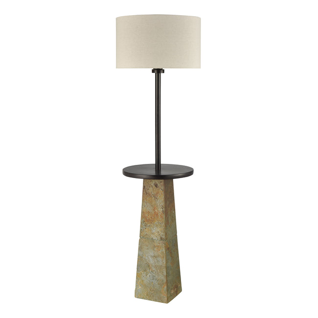 D4548 - Musee 62'' High 1-Light Outdoor Floor Lamp - Slate