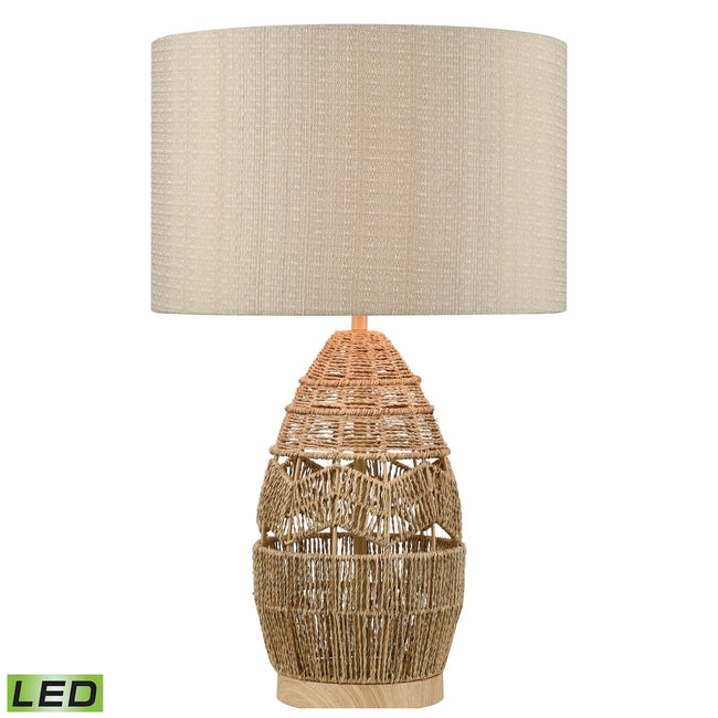 D4553-LED - Husk 25'' High 1-Light Table Lamp - Natural - Includes LED Bulb