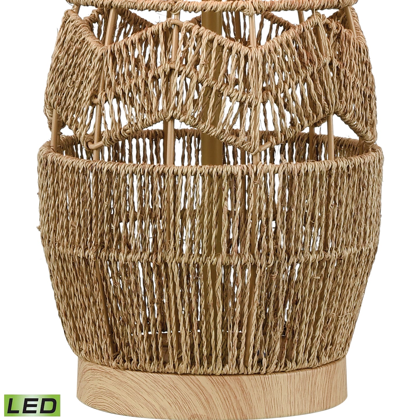 D4553-LED - Husk 25'' High 1-Light Table Lamp - Natural - Includes LED Bulb