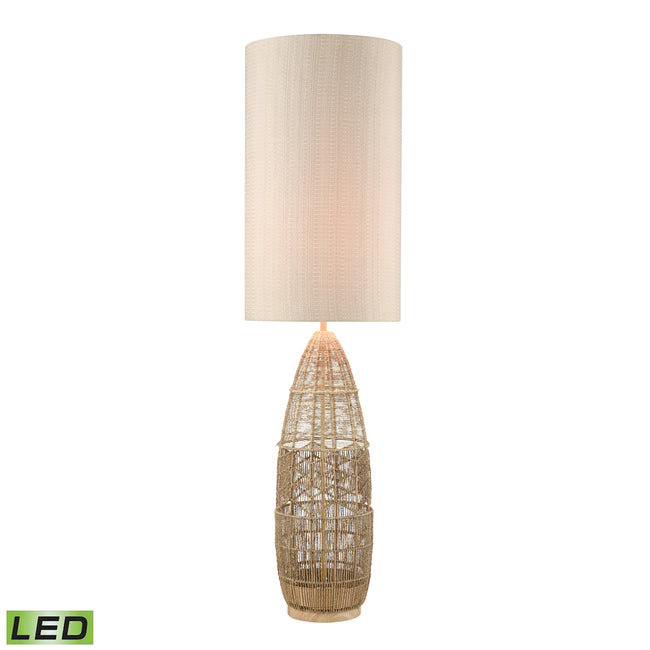 D4554-LED - Husk 55'' High 1-Light Floor Lamp - Natural - Includes LED Bulb