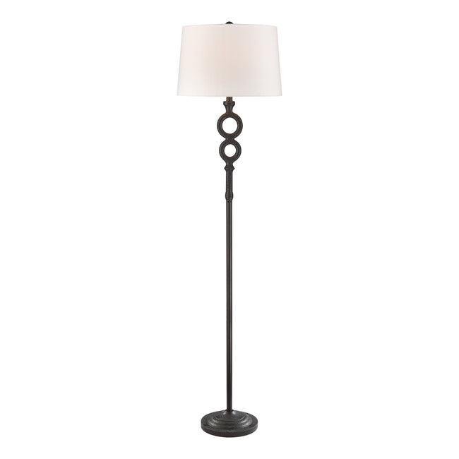 D4604 - Hammered Home 67'' High 1-Light Floor Lamp - Bronze