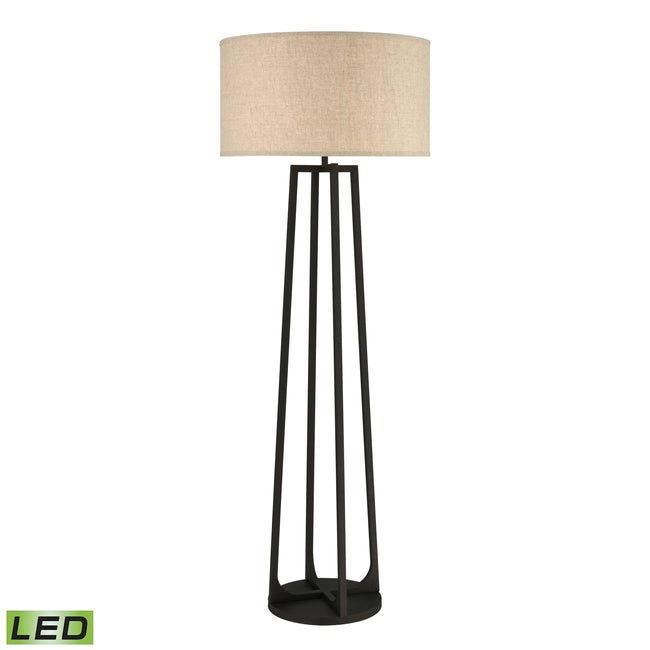 D4609-LED - Colony 73'' High 1-Light Floor Lamp - Bronze - Includes LED Bulb