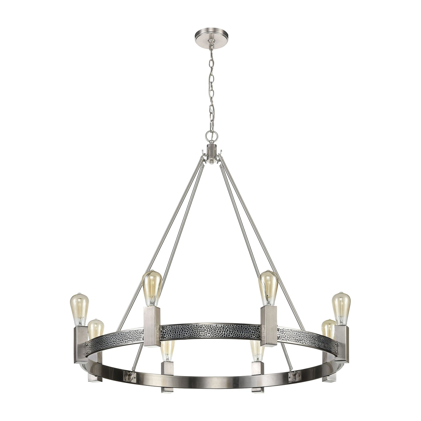 D4619 - Impression 36.25'' Wide 8-Light Chandelier - Silver