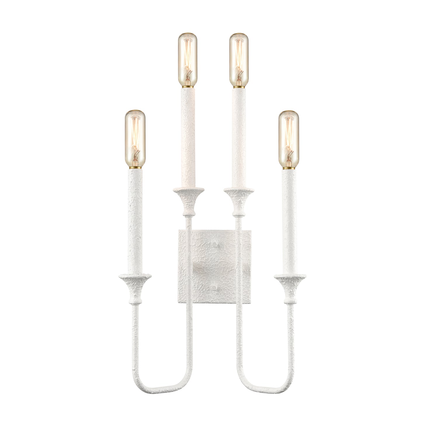 D4658 - Edward 33'' High 2-Light Sconce - Matte White