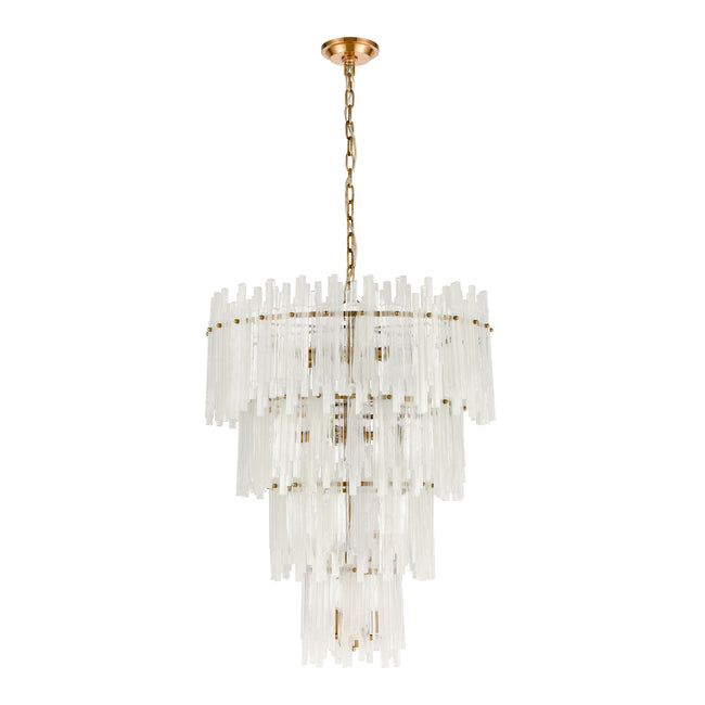 D4662 - Brinicle 26'' Wide 18-Light Chandelier - Aged Brass