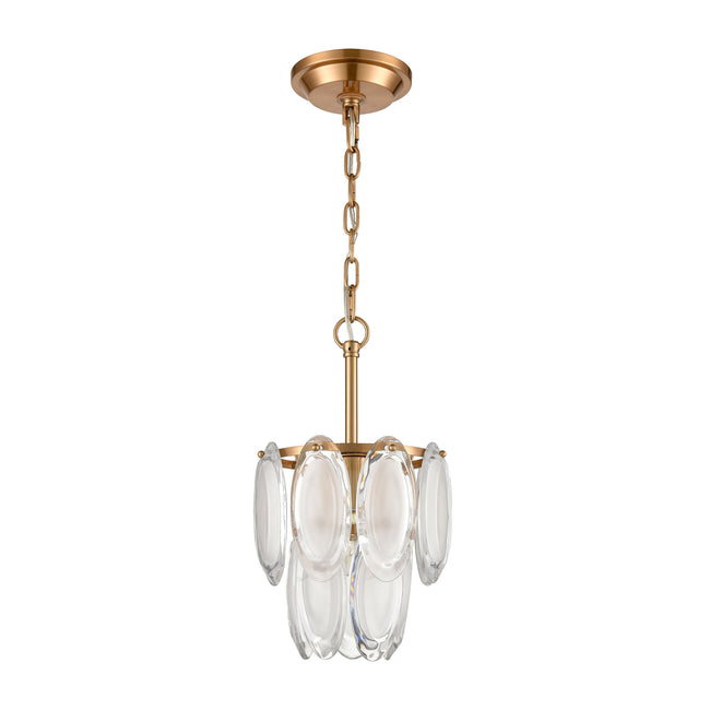 D4666 - Curiosity 9'' Wide 1-Light Mini Pendant - Aged Brass