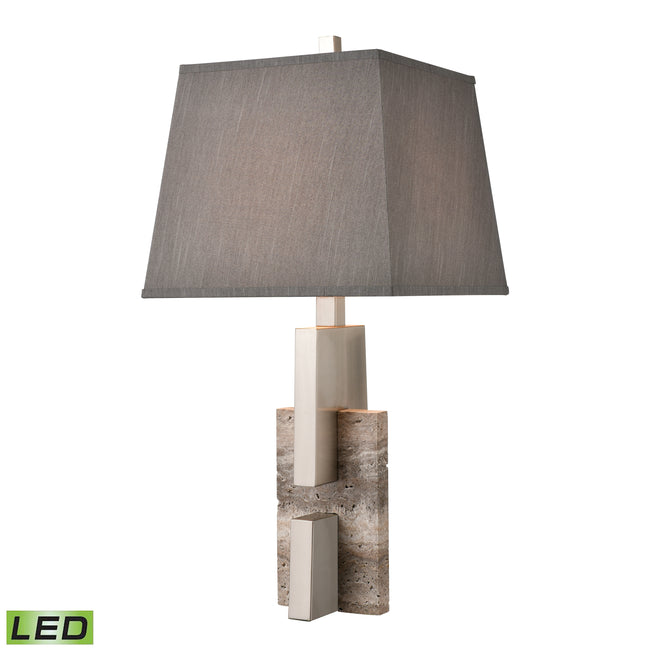 D4668-LED - Rochester 32'' High 1-Light Table Lamp - Brushed Nickel - Includes LED Bulb