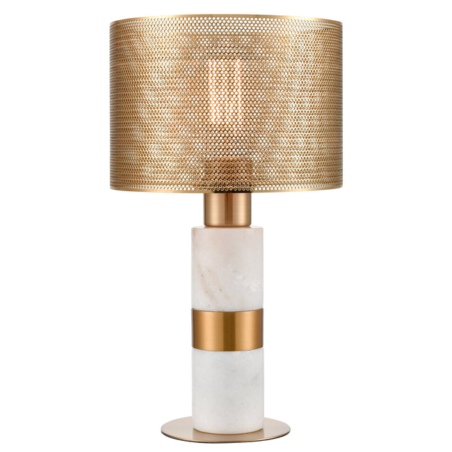 D4677 - Sureshot 15'' High 1-Light Table Lamp - Aged Brass