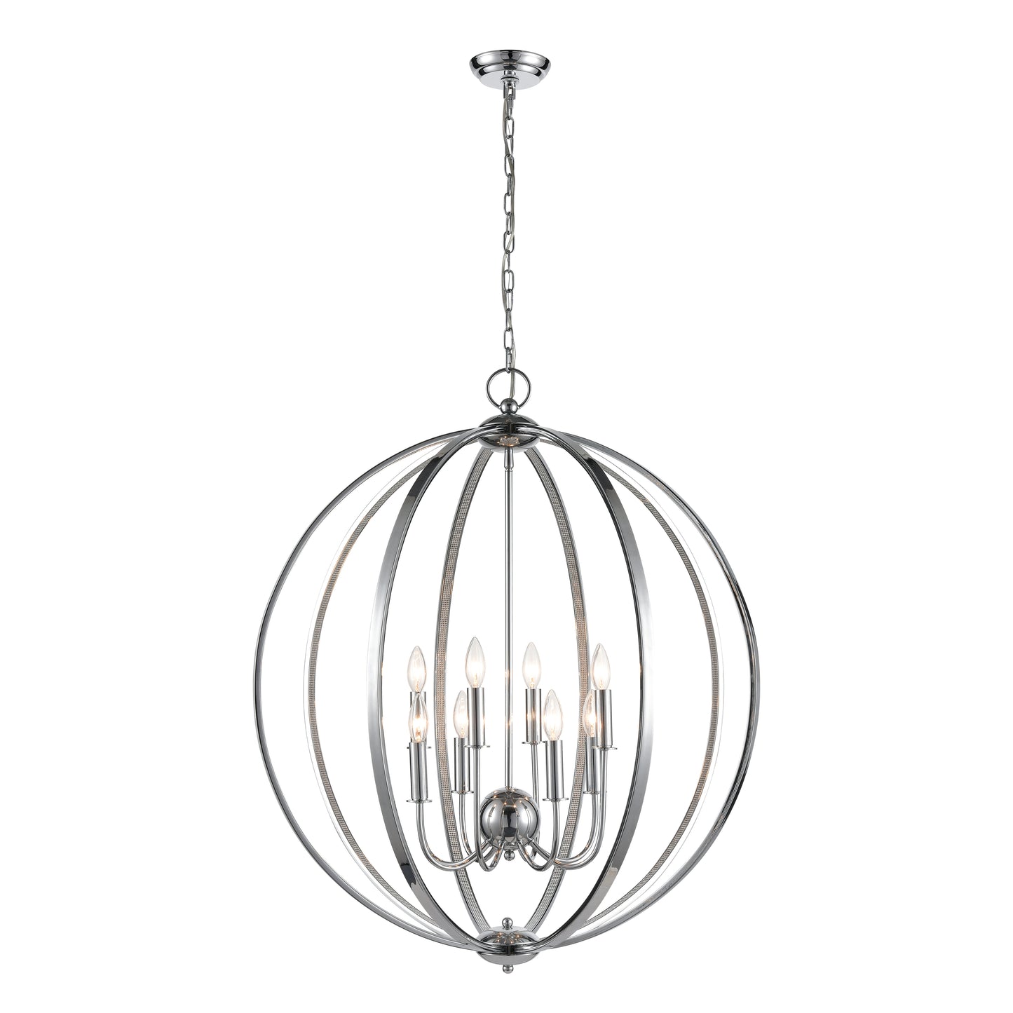 D4685 - Venue 32'' Wide 8-Light Pendant - Chrome