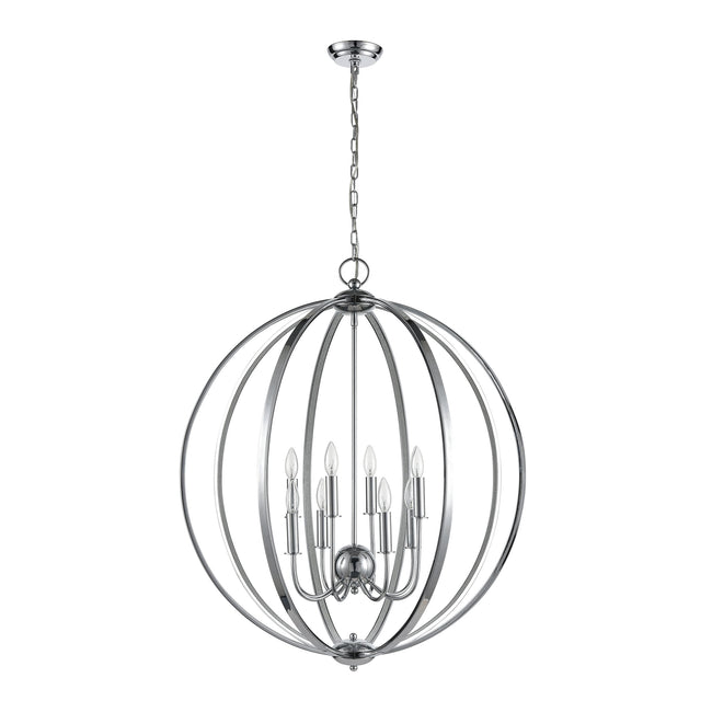 D4685 - Venue 32'' Wide 8-Light Pendant - Chrome