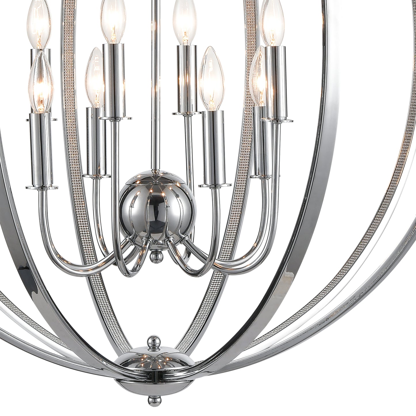 D4685 - Venue 32'' Wide 8-Light Pendant - Chrome