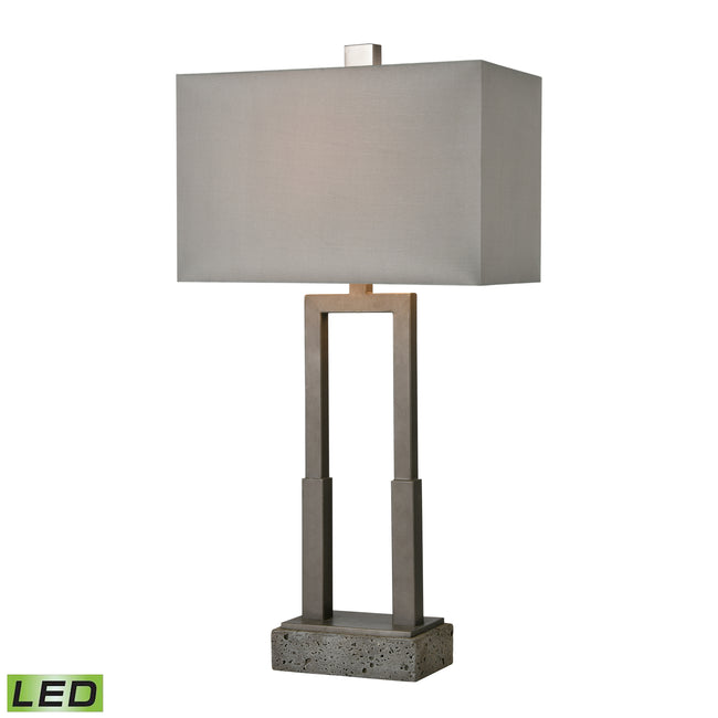 D4687-LED - Courier 32'' High 1-Light Table Lamp - Pewter - Includes LED Bulb