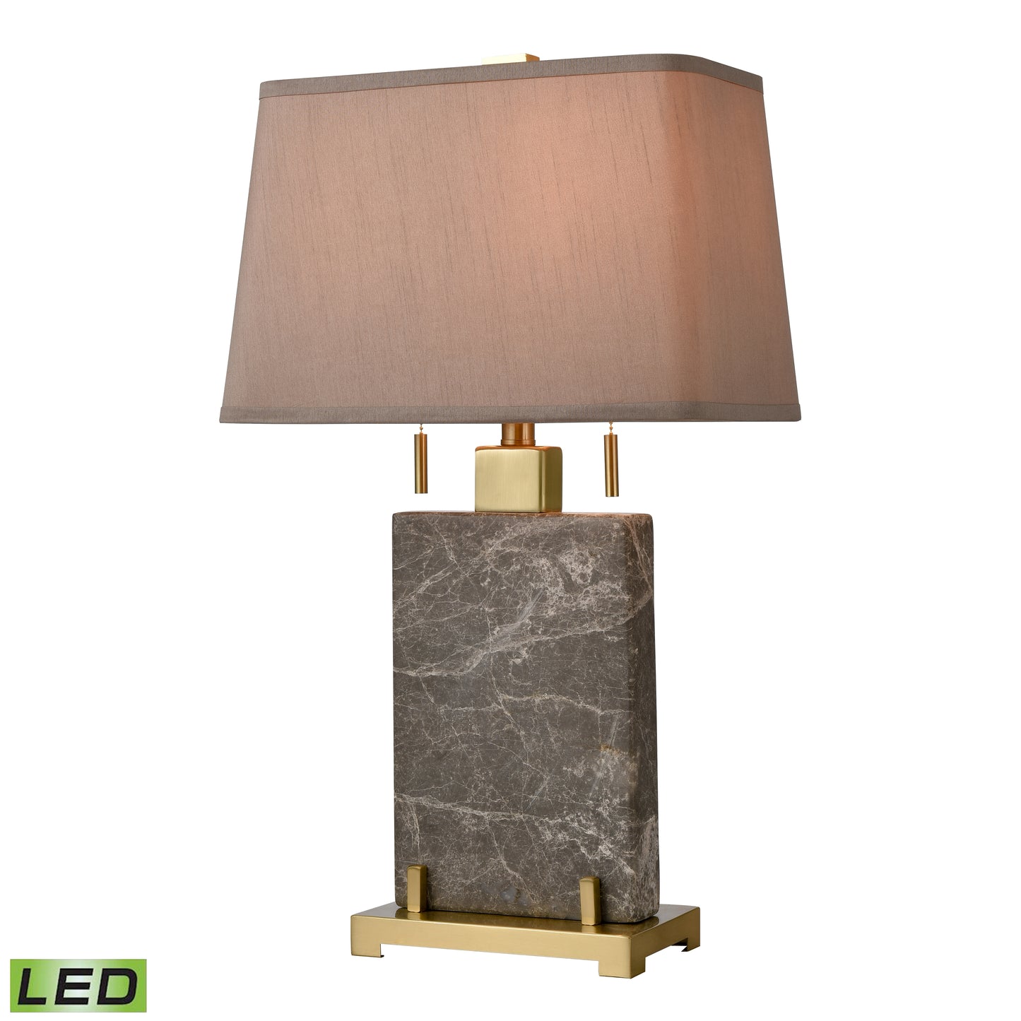 D4704-LED - Windsor 27'' High 2-Light Table Lamp - Honey Brass - Includes LED Bulbs