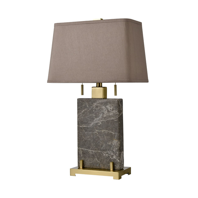 D4704 - Windsor 27'' High 2-Light Table Lamp - Honey Brass