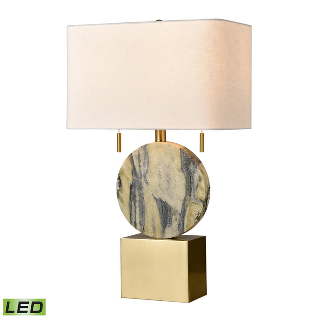 D4705-LED - Carrin 26'' High 2-Light Table Lamp - Honey Brass - Includes LED Bulbs