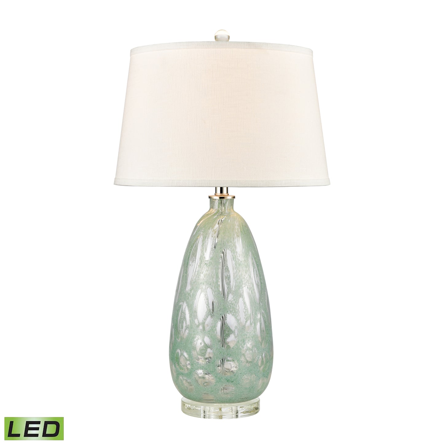 D4708-LED - Bayside Blues 29'' High 1-Light Table Lamp - Mint - Includes LED Bulb