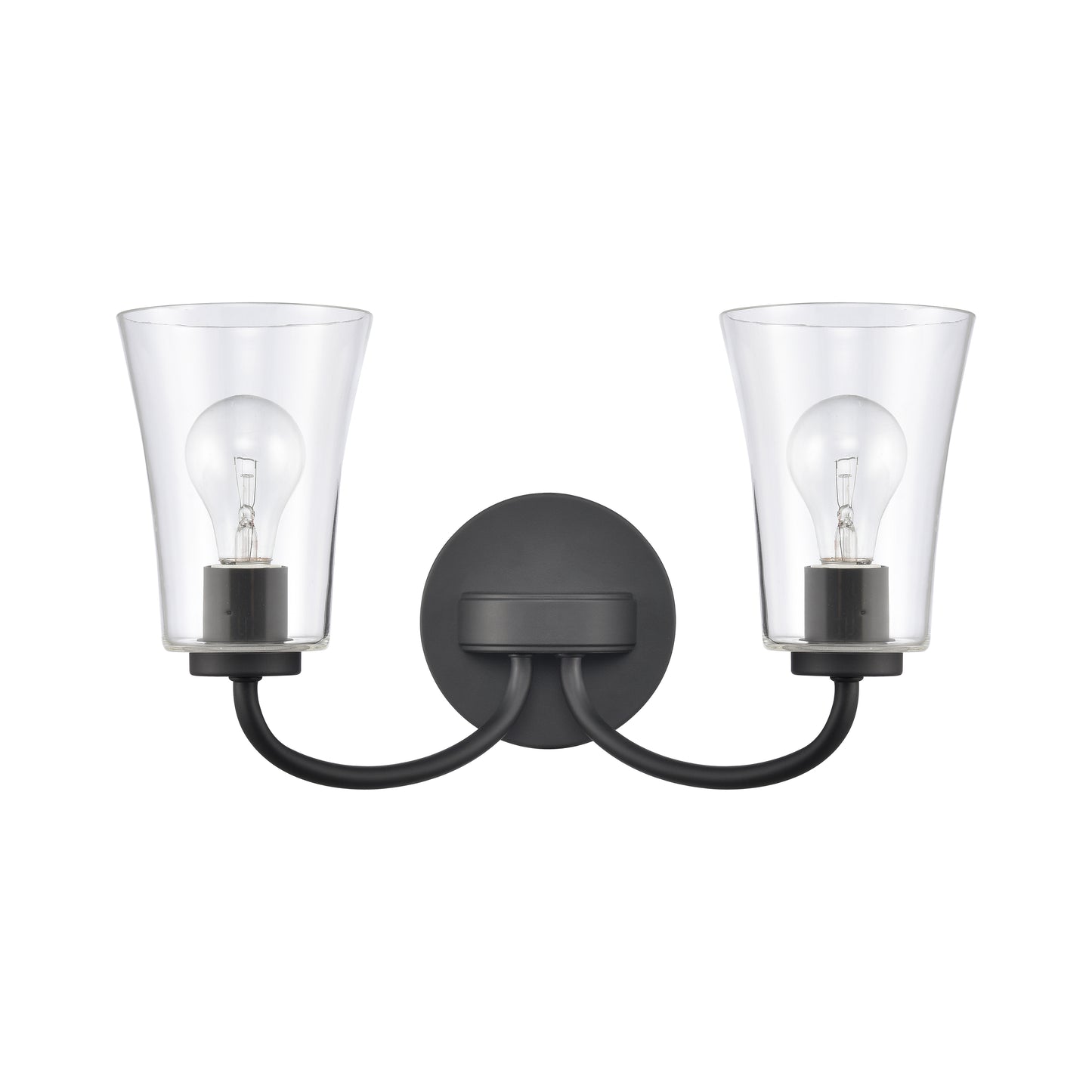 EC89253/2 - Emily 17'' Wide 2-Light Vanity Light - Matte Black