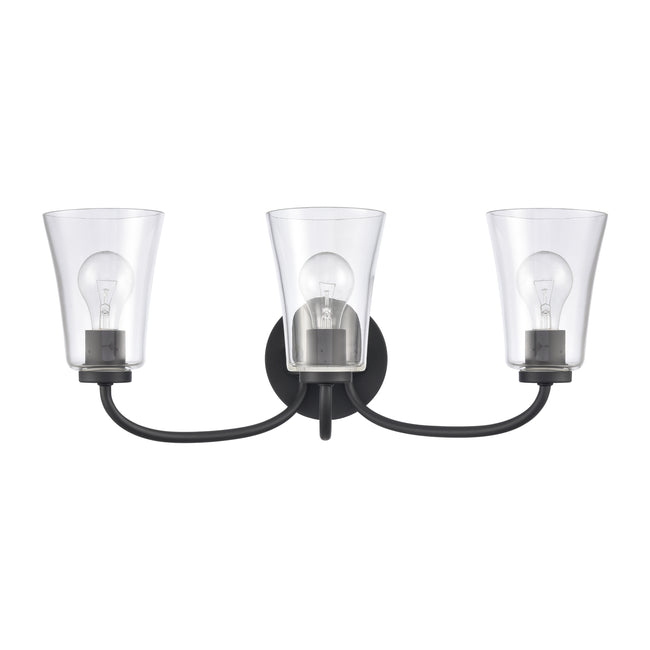 EC89254/3 - Emily 23'' Wide 3-Light Vanity Light - Matte Black