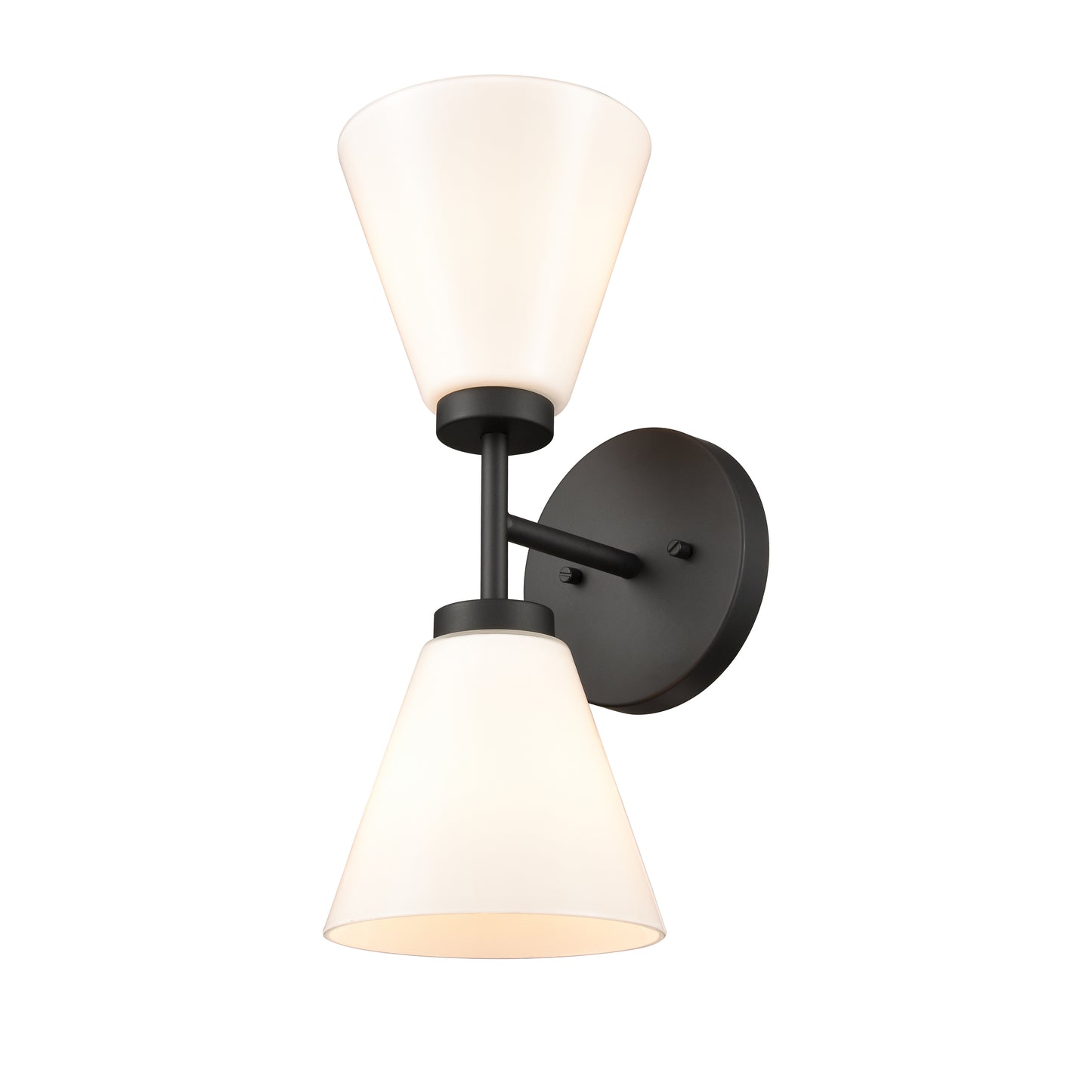 EC89262/2 - Houghton 15'' High 2-Light Vanity Light - Matte Black