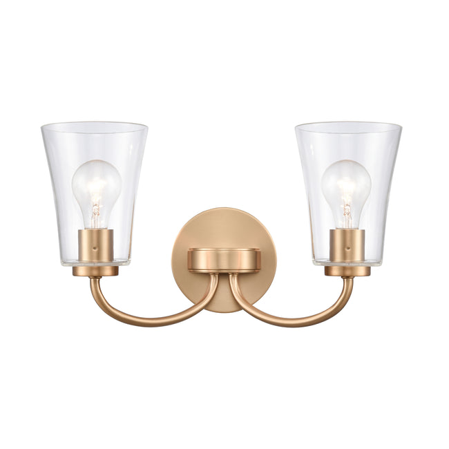 EC89263/2 - Emily 17'' Wide 2-Light Vanity Light - Brushed Gold