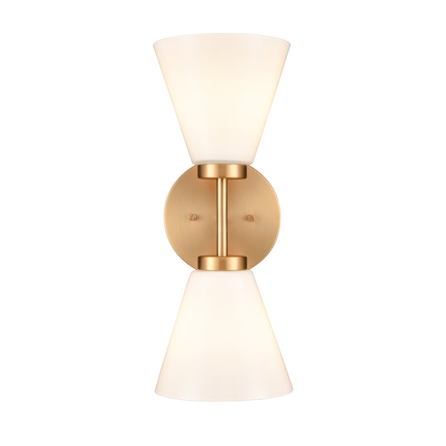 EC89272/2 - Houghton 15'' High 2-Light Vanity Light - Brushed Gold