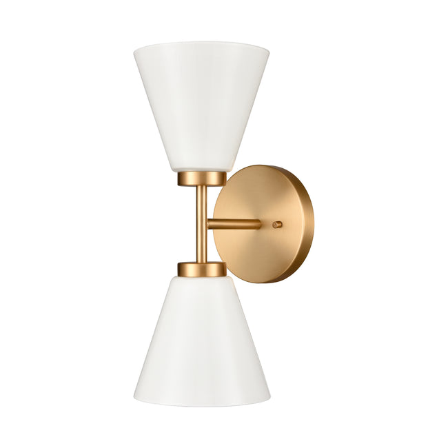 EC89272/2 - Houghton 15'' High 2-Light Vanity Light - Brushed Gold